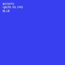 #373FF0 - Blue Color Image