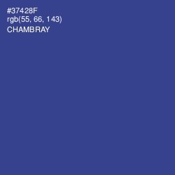 #37428F - Chambray Color Image