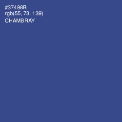 #37498B - Chambray Color Image
