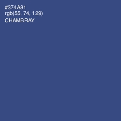 #374A81 - Chambray Color Image