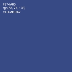 #374A85 - Chambray Color Image