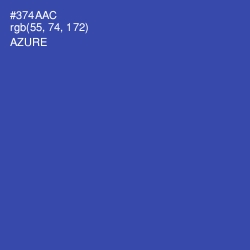 #374AAC - Azure Color Image