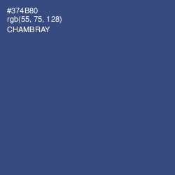 #374B80 - Chambray Color Image