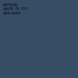 #374C65 - San Juan Color Image