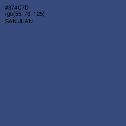 #374C7D - San Juan Color Image