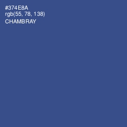 #374E8A - Chambray Color Image