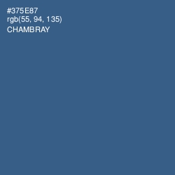 #375E87 - Chambray Color Image