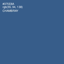 #375E8A - Chambray Color Image