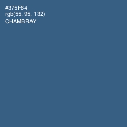 #375F84 - Chambray Color Image