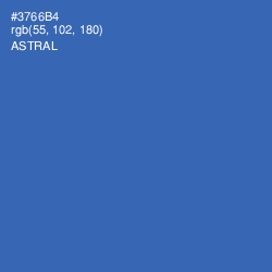 #3766B4 - Astral Color Image