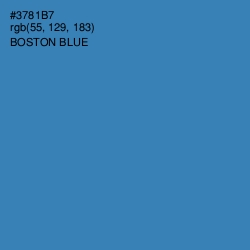 #3781B7 - Boston Blue Color Image