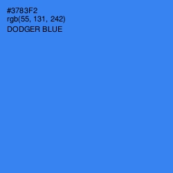 #3783F2 - Dodger Blue Color Image