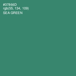 #37866D - Sea Green Color Image