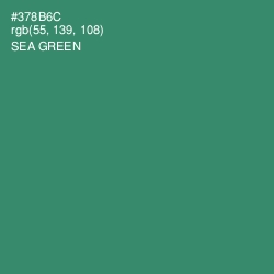 #378B6C - Sea Green Color Image