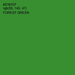 #378F2F - Forest Green Color Image