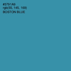 #3791A9 - Boston Blue Color Image