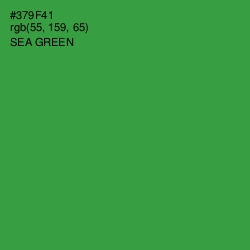 #379F41 - Sea Green Color Image