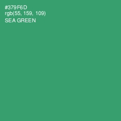 #379F6D - Sea Green Color Image