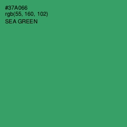 #37A066 - Sea Green Color Image