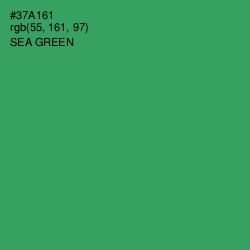 #37A161 - Sea Green Color Image