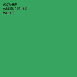 #37A45F - Sea Green Color Image