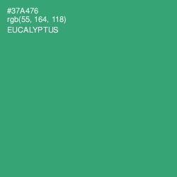 #37A476 - Eucalyptus Color Image