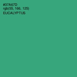 #37A67D - Eucalyptus Color Image