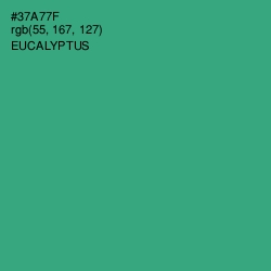 #37A77F - Eucalyptus Color Image