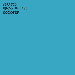 #37A7C3 - Scooter Color Image