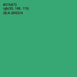 #37A873 - Sea Green Color Image