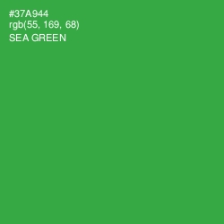 #37A944 - Sea Green Color Image