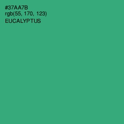 #37AA7B - Eucalyptus Color Image