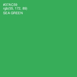 #37AC59 - Sea Green Color Image