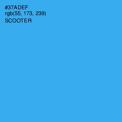 #37ADEF - Scooter Color Image