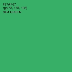 #37AF67 - Sea Green Color Image