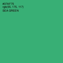 #37AF75 - Sea Green Color Image