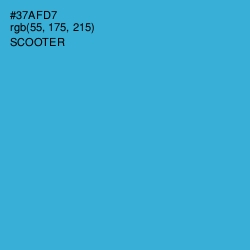 #37AFD7 - Scooter Color Image