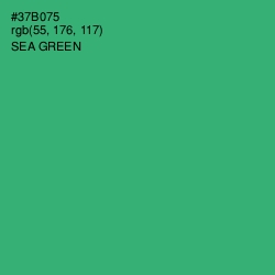 #37B075 - Sea Green Color Image