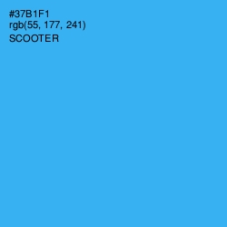 #37B1F1 - Scooter Color Image