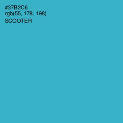 #37B2C6 - Scooter Color Image