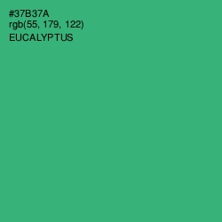 #37B37A - Eucalyptus Color Image