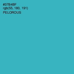 #37B4BF - Pelorous Color Image