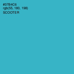#37B4C6 - Scooter Color Image
