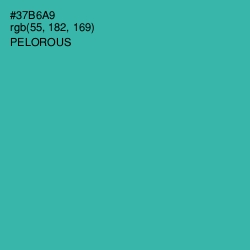 #37B6A9 - Pelorous Color Image