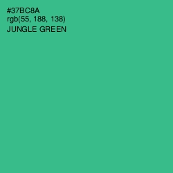 #37BC8A - Jungle Green Color Image