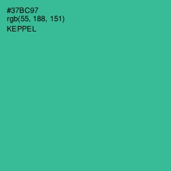 #37BC97 - Keppel Color Image