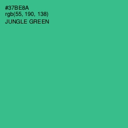 #37BE8A - Jungle Green Color Image