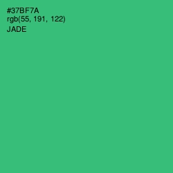 #37BF7A - Jade Color Image