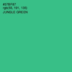 #37BF87 - Jungle Green Color Image