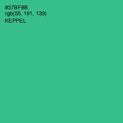 #37BF8B - Keppel Color Image